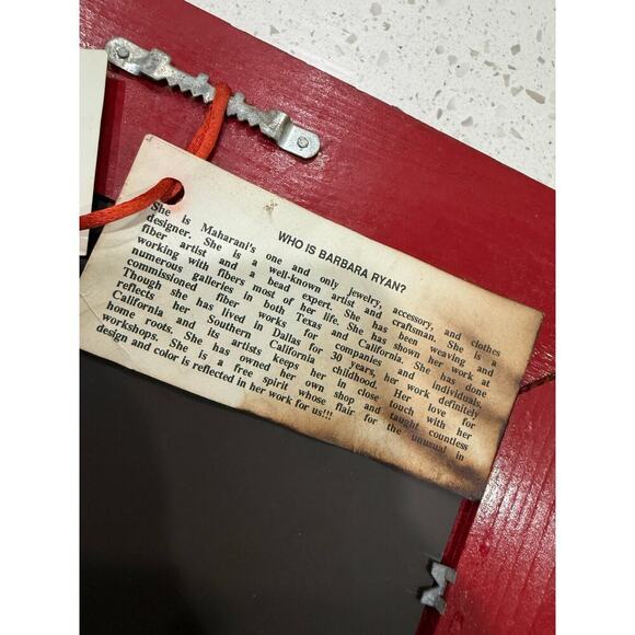 Guatemalan vintage made worry, dolls, framed mirror - Picture 10 of 10